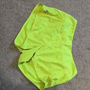 Neon Yellow Athletic Shorts